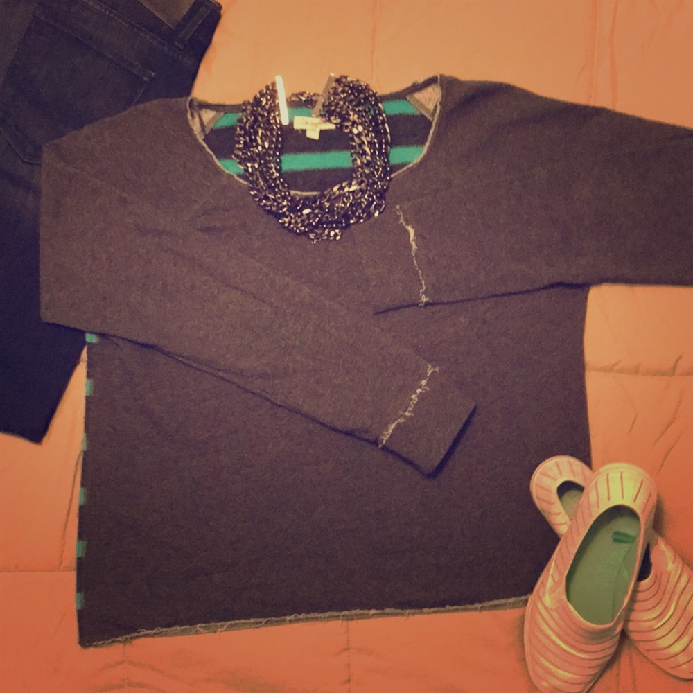 • Aéropostale • raw edge sweatshirt